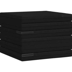 vidaXL Vouwbare Bankbed 140 x 67 x 15 cm Zwart