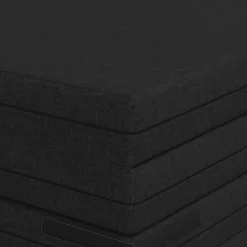 vidaXL Vouwbare Bankbed 140 x 67 x 15 cm Zwart