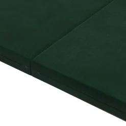 vidaXL Vouwbare Bankbed 140 x 67 x 15 cm Donkergroen