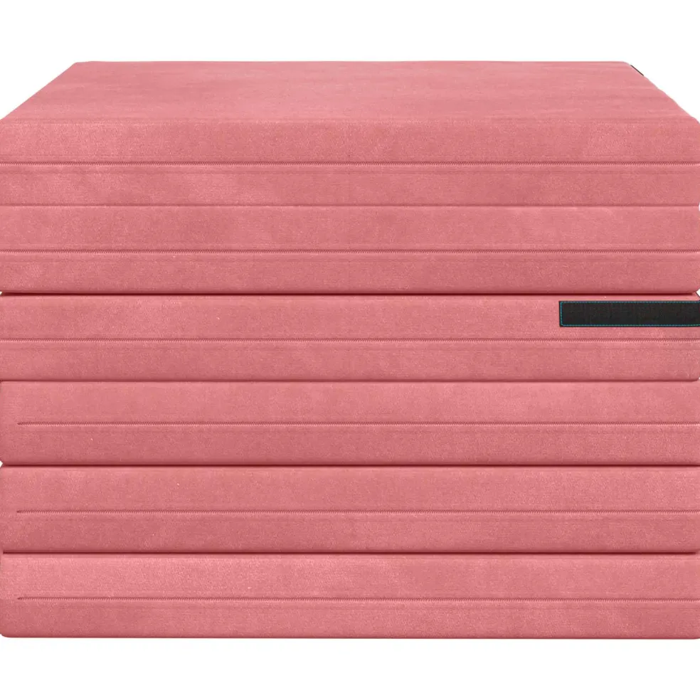 vidaXL Vouwbare Bankbed 140 x 67 x 15 cm Roze