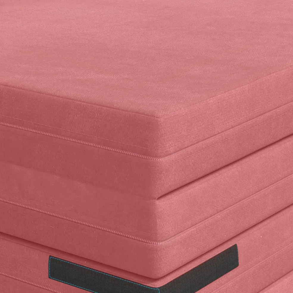 vidaXL Vouwbare Bankbed 140 x 67 x 15 cm Roze