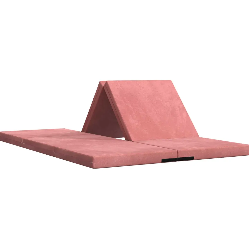 vidaXL Vouwbare Bankbed 140 x 67 x 15 cm Roze