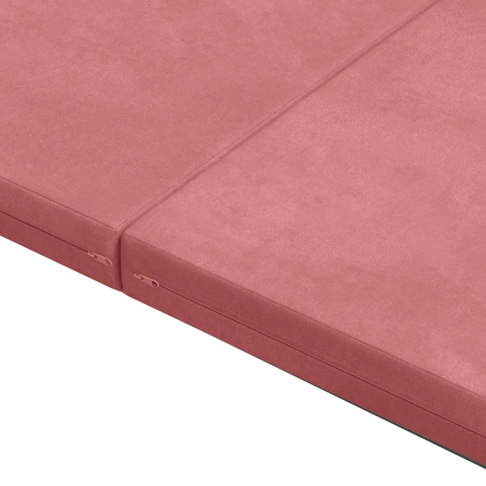vidaXL Vouwbare Bankbed 140 x 67 x 15 cm Roze