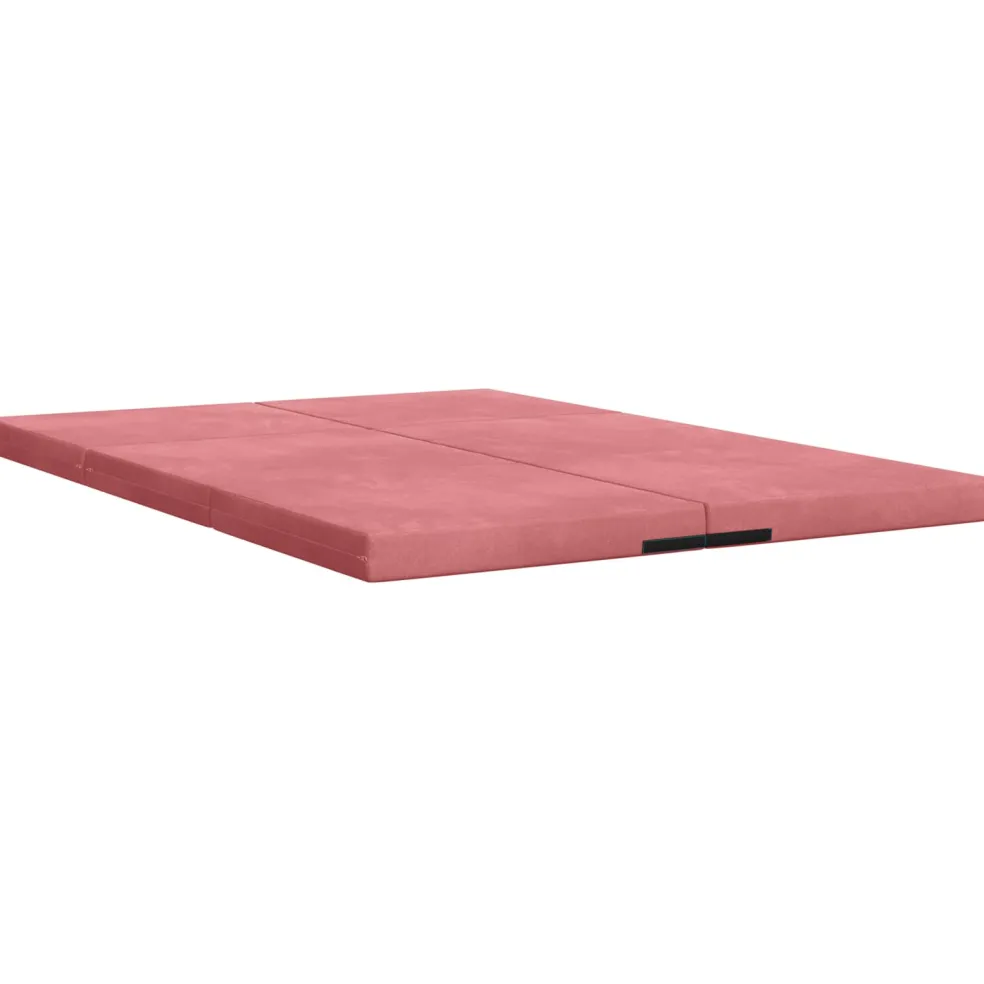 vidaXL Vouwbare Bankbed 140 x 67 x 15 cm Roze