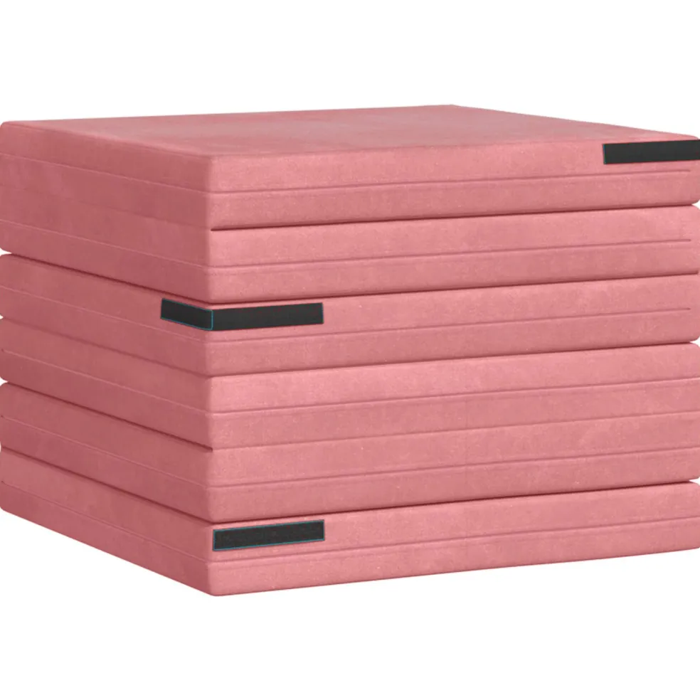 vidaXL Vouwbare Bankbed 140 x 67 x 15 cm Roze