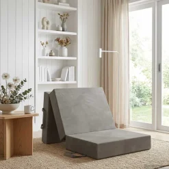 vidaXL Vouwbare Bankbed 75 x 63 x 45 cm Blauw