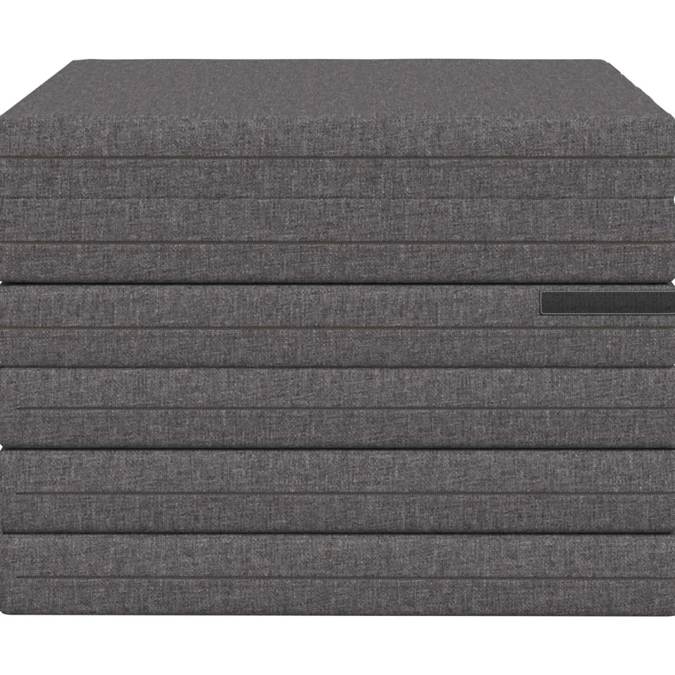 vidaXL Vouwbare Bankbed 140 x 67 x 15 cm Lichtgrijs