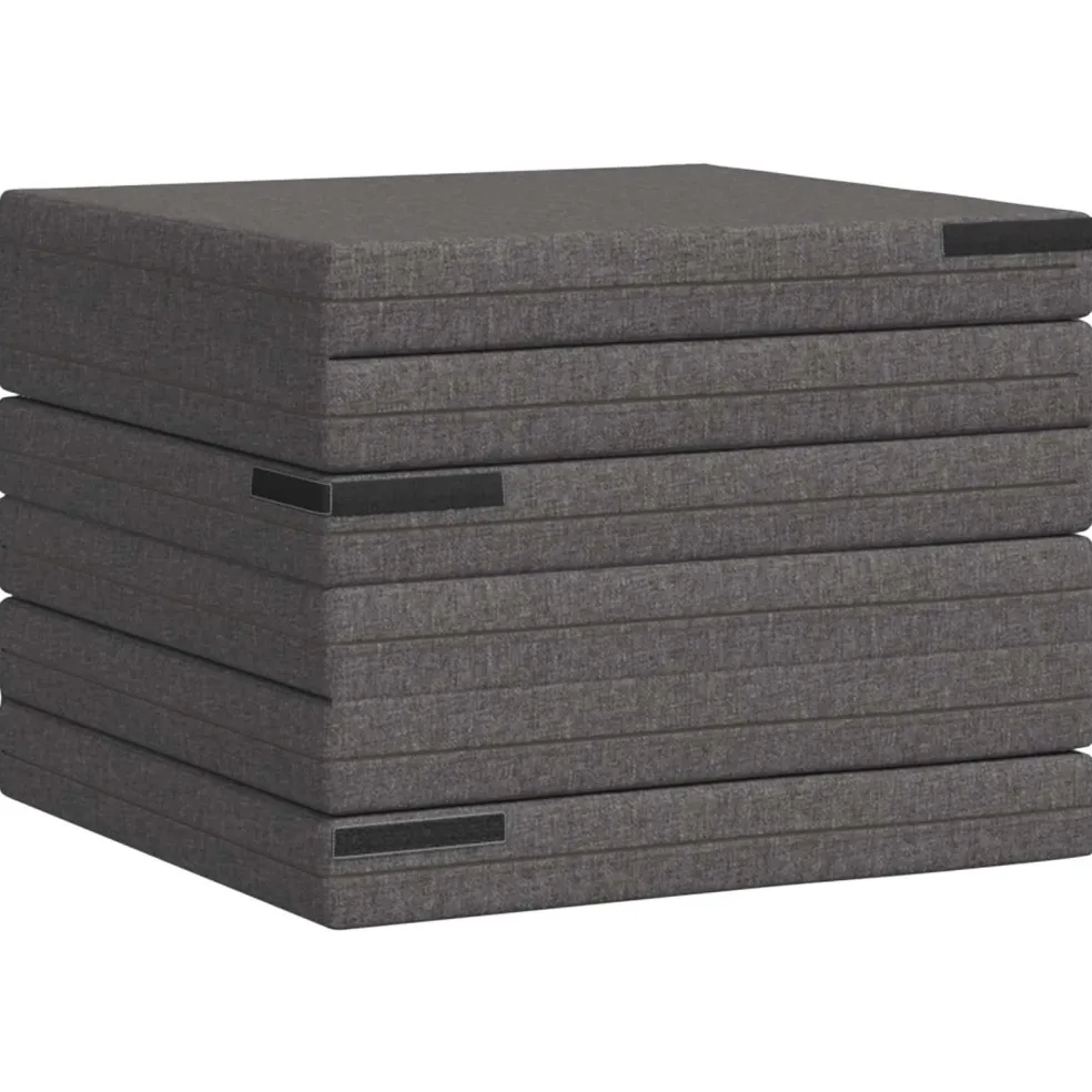 vidaXL Vouwbare Bankbed 140 x 67 x 15 cm Lichtgrijs
