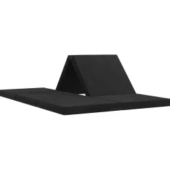 vidaXL Vouwbare Bankbed 140 x 67 x 15 cm Zwart