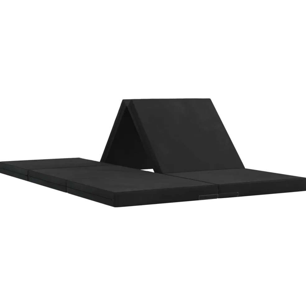 vidaXL Vouwbare Bankbed 140 x 67 x 15 cm Zwart