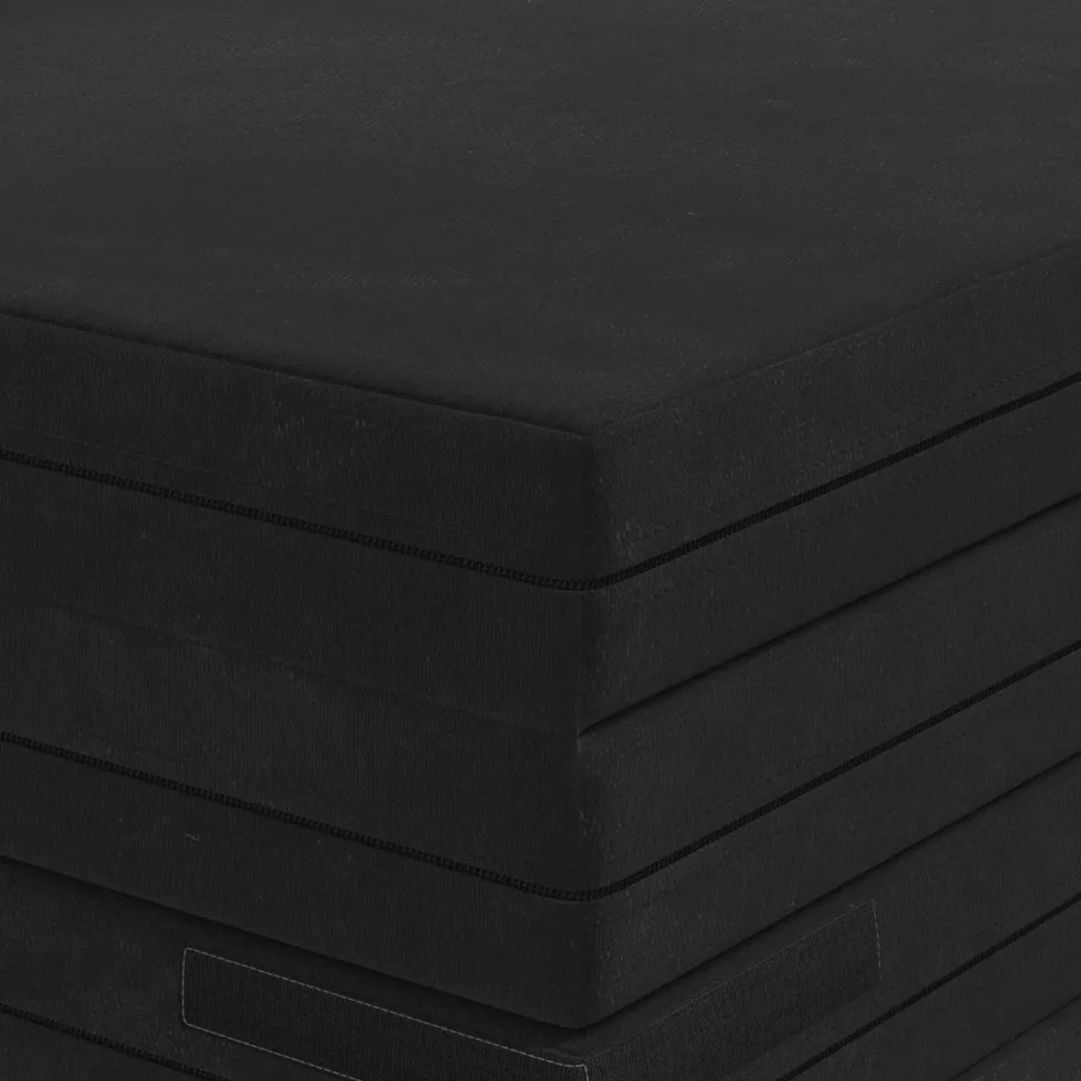 vidaXL Vouwbare Bankbed 140 x 67 x 15 cm Zwart