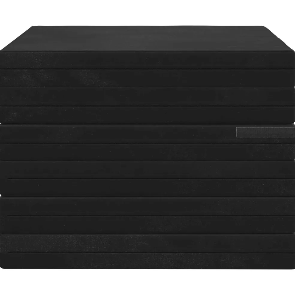 vidaXL Vouwbare Bankbed 140 x 67 x 15 cm Zwart
