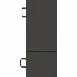 vidaXL Vouwbare Bankbed 75 x 63 x 45 cm Donkergrijs