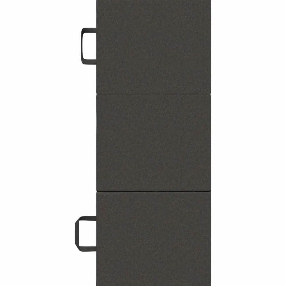 vidaXL Vouwbare Bankbed 75 x 63 x 45 cm Donkergrijs