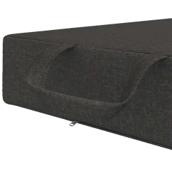 vidaXL Vouwbare Bankbed 75 x 63 x 45 cm Donkergrijs