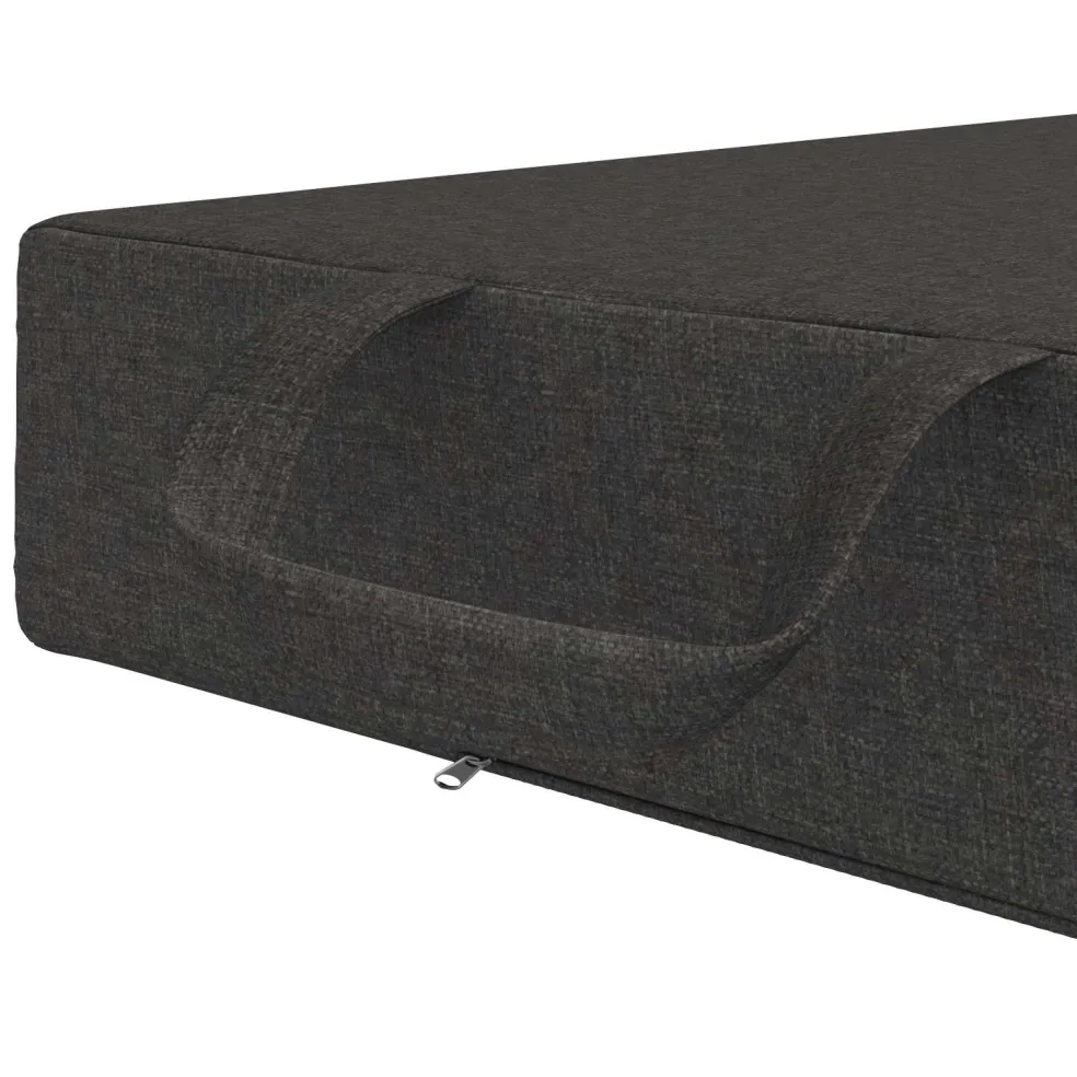 vidaXL Vouwbare Bankbed 75 x 63 x 45 cm Donkergrijs