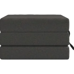 vidaXL Vouwbare Bankbed 75 x 63 x 45 cm Donkergrijs