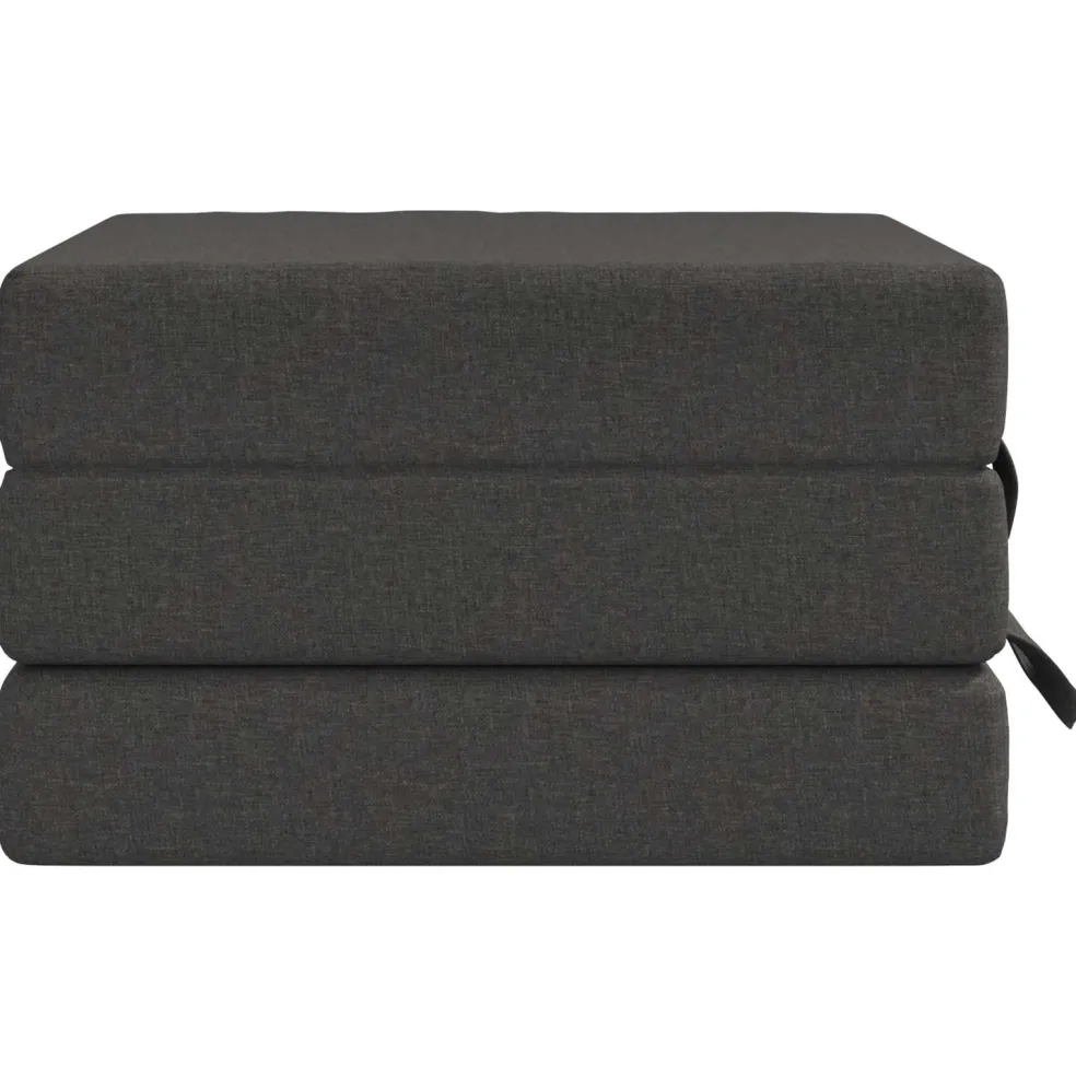 vidaXL Vouwbare Bankbed 75 x 63 x 45 cm Donkergrijs