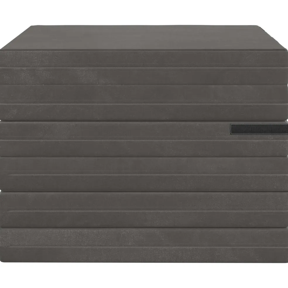 vidaXL Vouwbare Bankbed 140 x 67 x 15 cm Donkergrijs