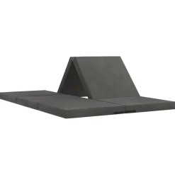 vidaXL Vouwbare Bankbed 140 x 67 x 15 cm Donkergrijs
