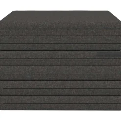 vidaXL Vouwbare Bankbed 140 x 67 x 15 cm Donkergrijs
