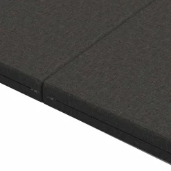 vidaXL Vouwbare Bankbed 140 x 67 x 15 cm Donkergrijs