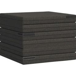 vidaXL Vouwbare Bankbed 140 x 67 x 15 cm Donkergrijs