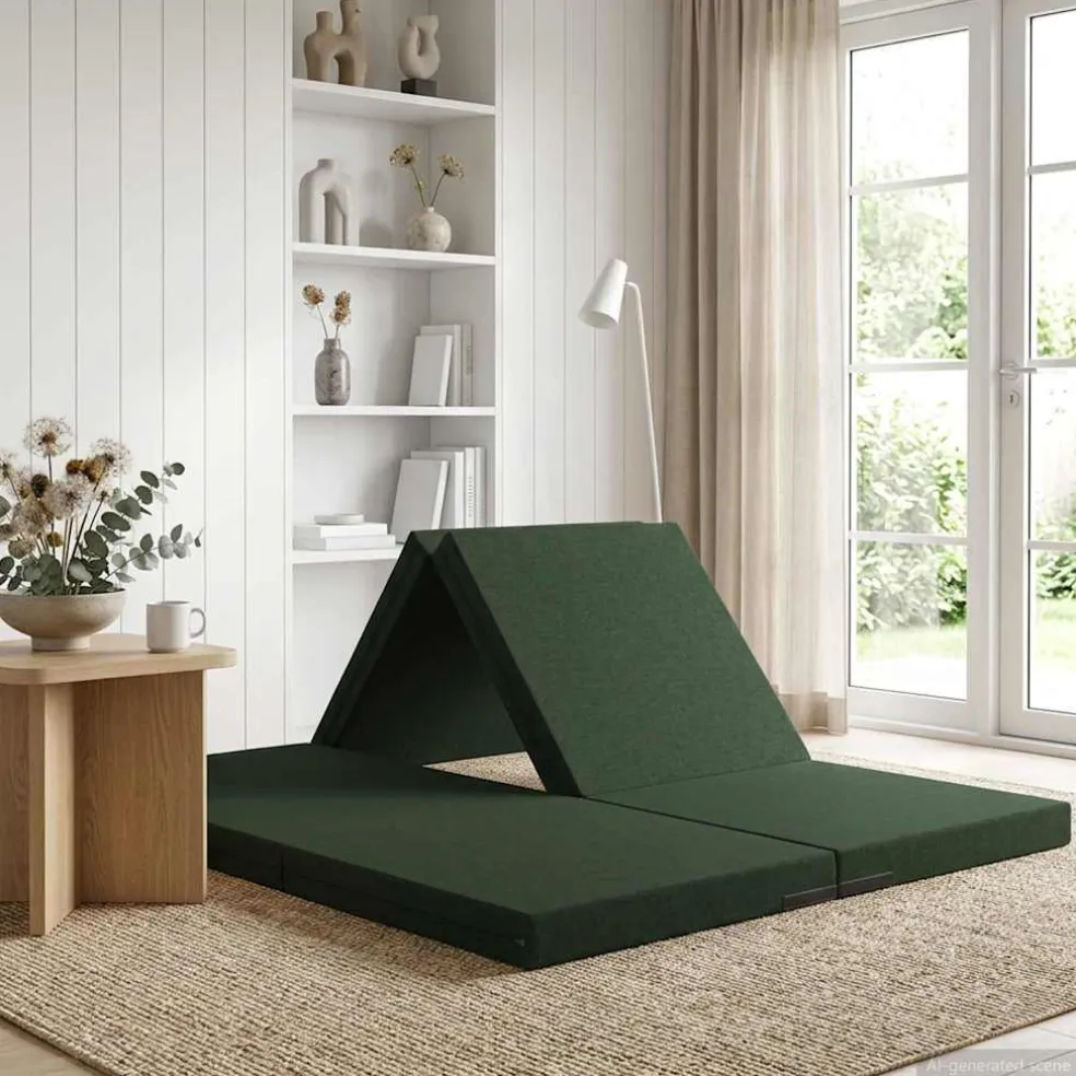 vidaXL Vouwbare Bankbed 75 x 63 x 45 cm Zwart