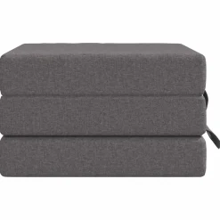 vidaXL Vouwbare Bankbed 75 x 63 x 45 cm Lichtgrijs
