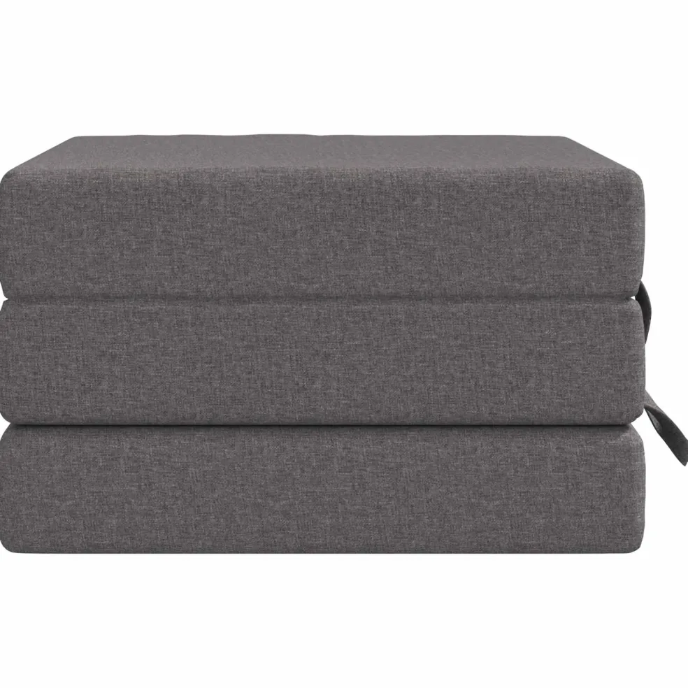 vidaXL Vouwbare Bankbed 75 x 63 x 45 cm Lichtgrijs