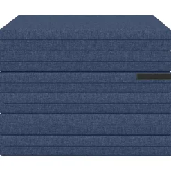 vidaXL Vouwbare Bankbed 140 x 67 x 15 cm Blauw