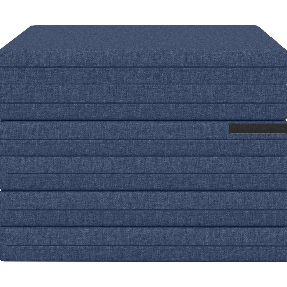 vidaXL Vouwbare Bankbed 140 x 67 x 15 cm Blauw