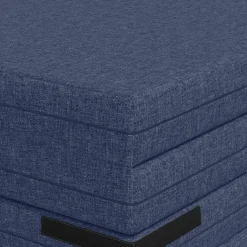 vidaXL Vouwbare Bankbed 140 x 67 x 15 cm Blauw