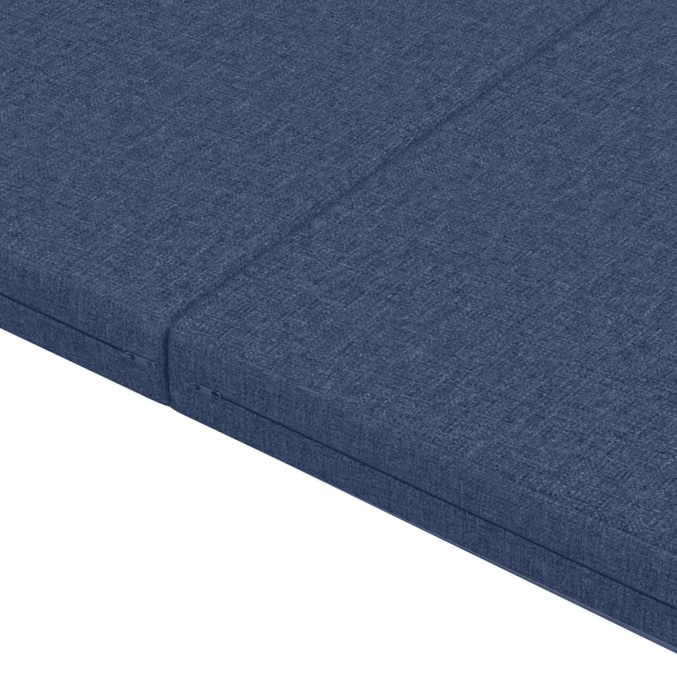vidaXL Vouwbare Bankbed 140 x 67 x 15 cm Blauw