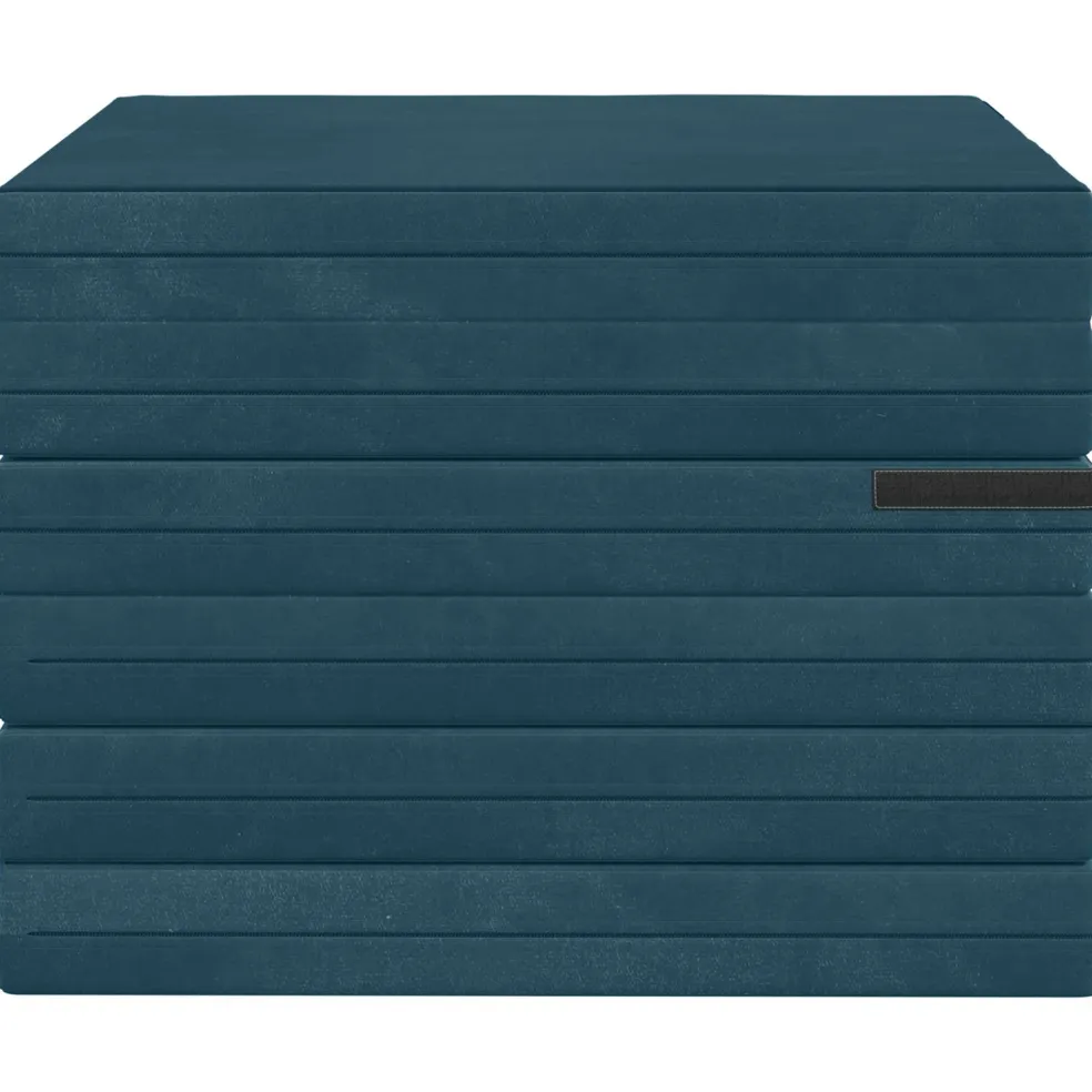 vidaXL Vouwbare Bankbed 140 x 67 x 15 cm Blauw