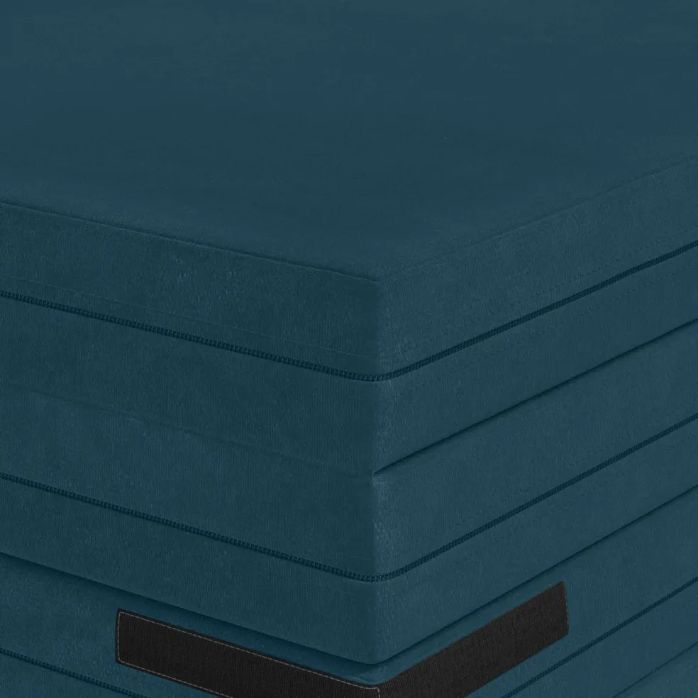 vidaXL Vouwbare Bankbed 140 x 67 x 15 cm Blauw