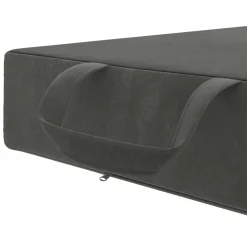 vidaXL Vouwbare Bankbed 75 x 63 x 45 cm Donkergrijs