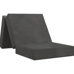 vidaXL Vouwbare Bankbed 75 x 63 x 45 cm Donkergrijs