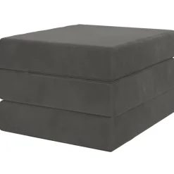 vidaXL Vouwbare Bankbed 75 x 63 x 45 cm Donkergrijs