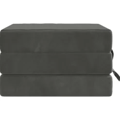 vidaXL Vouwbare Bankbed 75 x 63 x 45 cm Donkergrijs