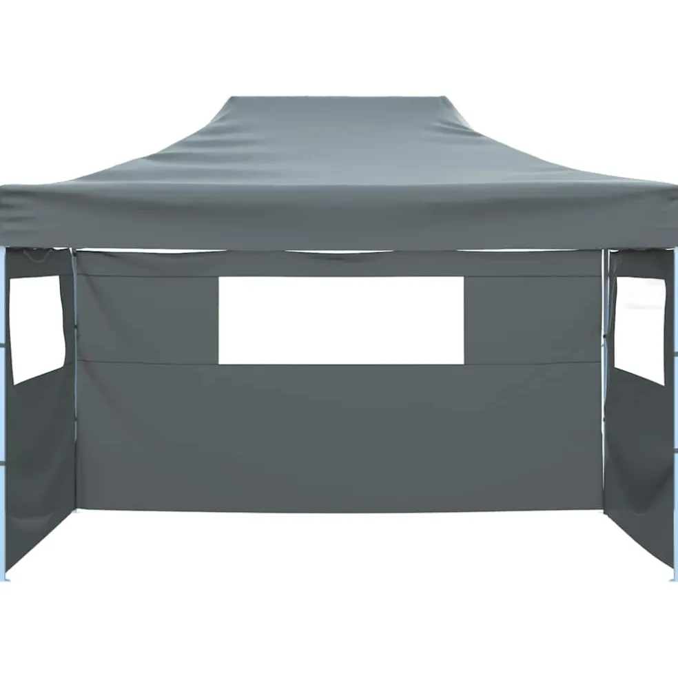 vidaXL Vouwtent met 3 wanden 431x291x315 cm antraciet