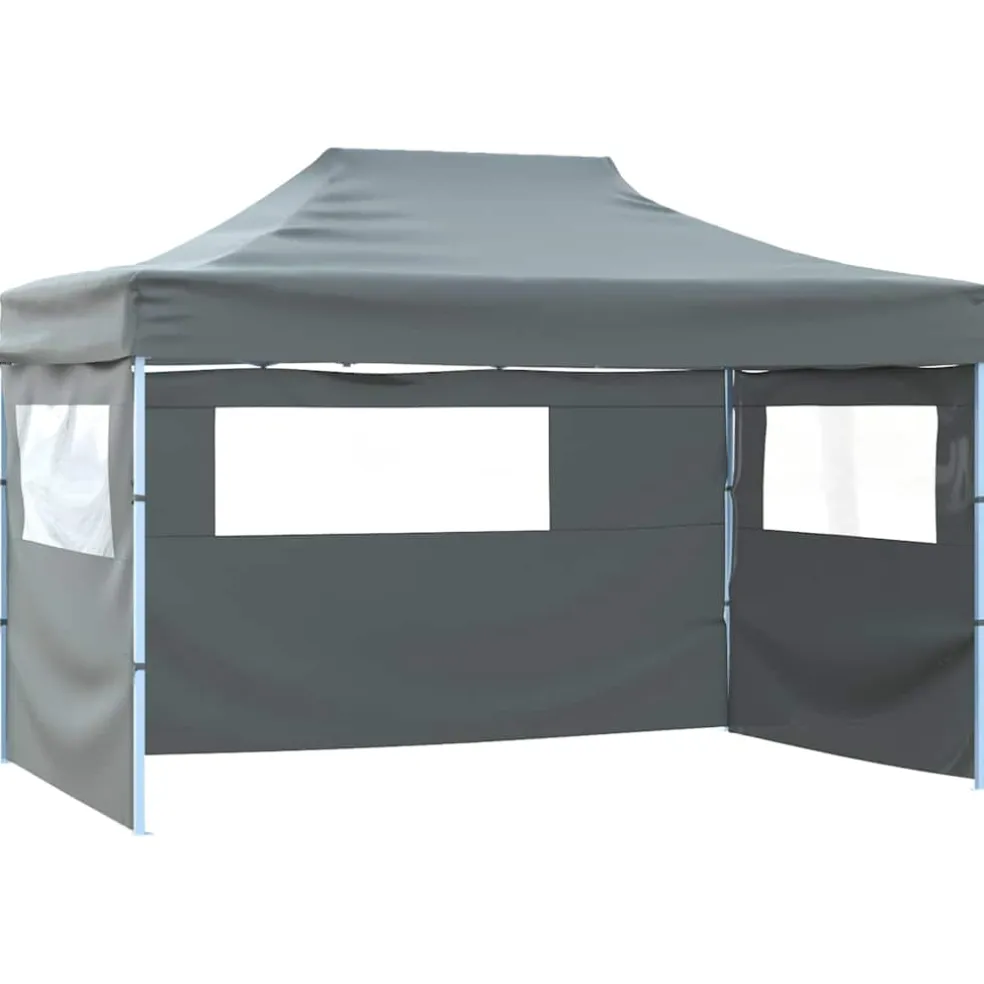 vidaXL Vouwtent met 3 wanden 431x291x315 cm antraciet