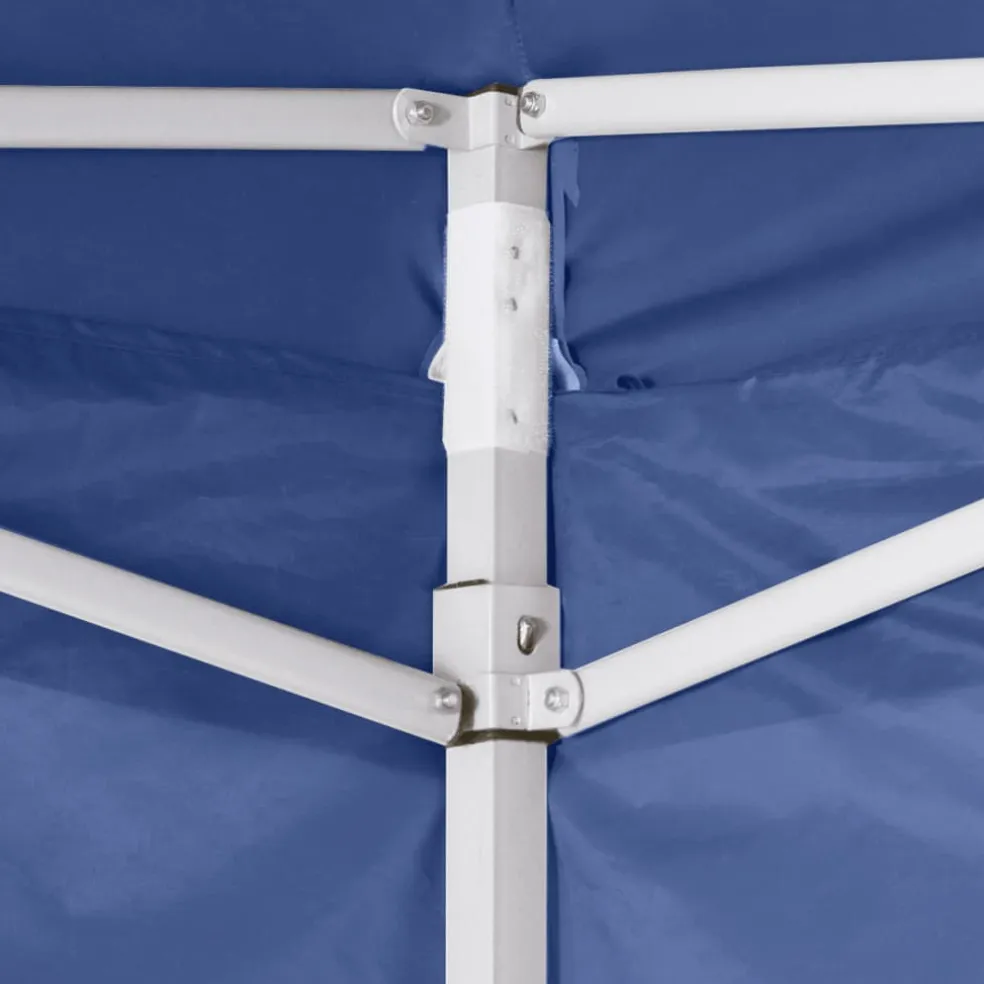 vidaXL Vouwtent met 4 zijwanden 3x3 m blauw