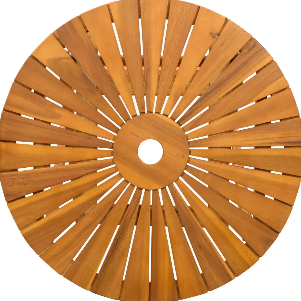 vidaXL Vouw Tuin Tafel Naturel Ø60 x 75 cm Massief Acaciahout