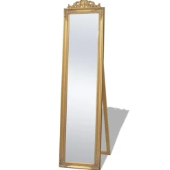 vidaXL Vrijstaande spiegel Barok 160x40cm goud