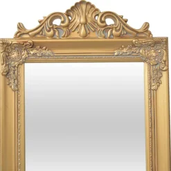 vidaXL Vrijstaande spiegel Barok 160x40cm goud