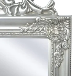 vidaXL Vrijstaande spiegel Barok 160x40cm zilver