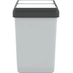 vidaXL Vuilnisbak dubbel 2x25 L wit
