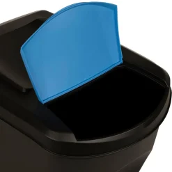 vidaXL Vuilnisbakken 4 st stapelbaar 100 L antracietkleurig