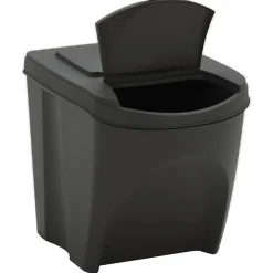 vidaXL Vuilnisbakken 4 st stapelbaar 100 L polypropeen grijs